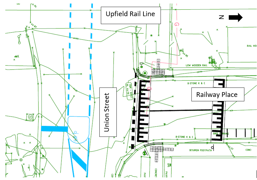 A map showing the planned threshold treatment