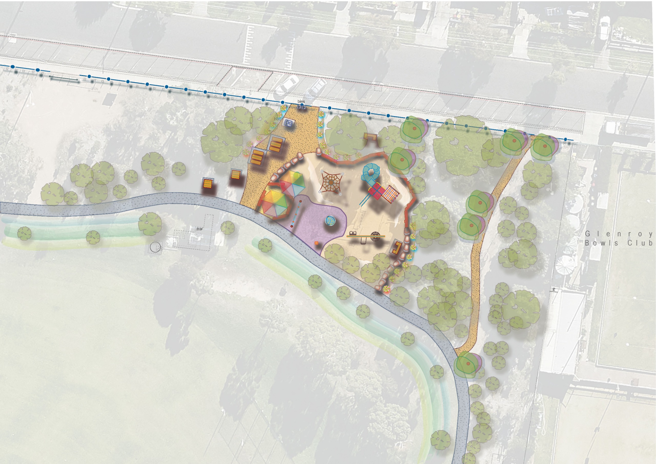 ATC Cook Reserve playspace draft concept plan