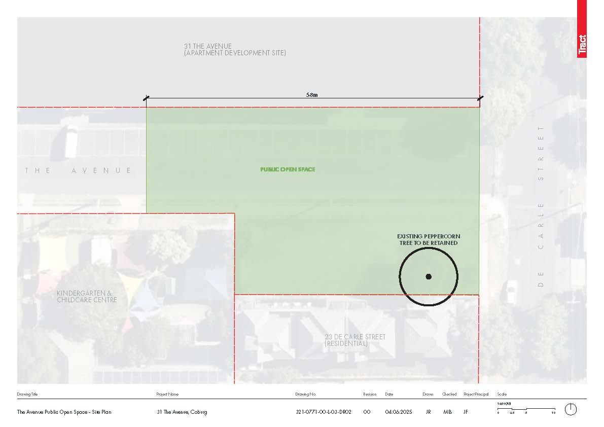 A CAD drawn concept plan showing the areas for development on The Avenue