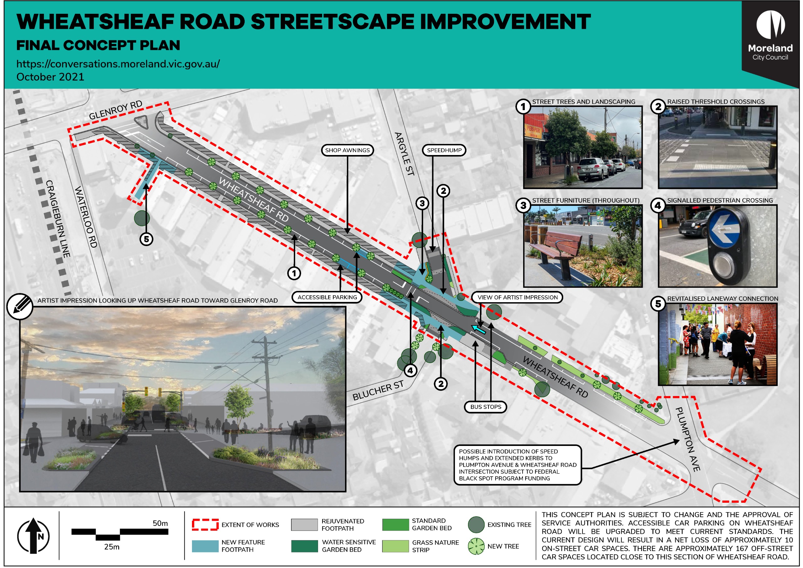 Wheatsheaf Road Streetscape Improvement Draft Concept Plan