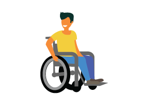 image of person in wheelchair