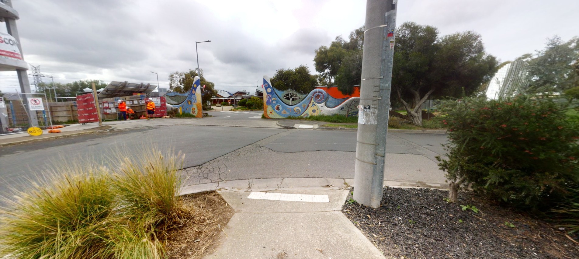 Before: A view of Stewart Street looking towards the entrance of Ceres before the upgrades.