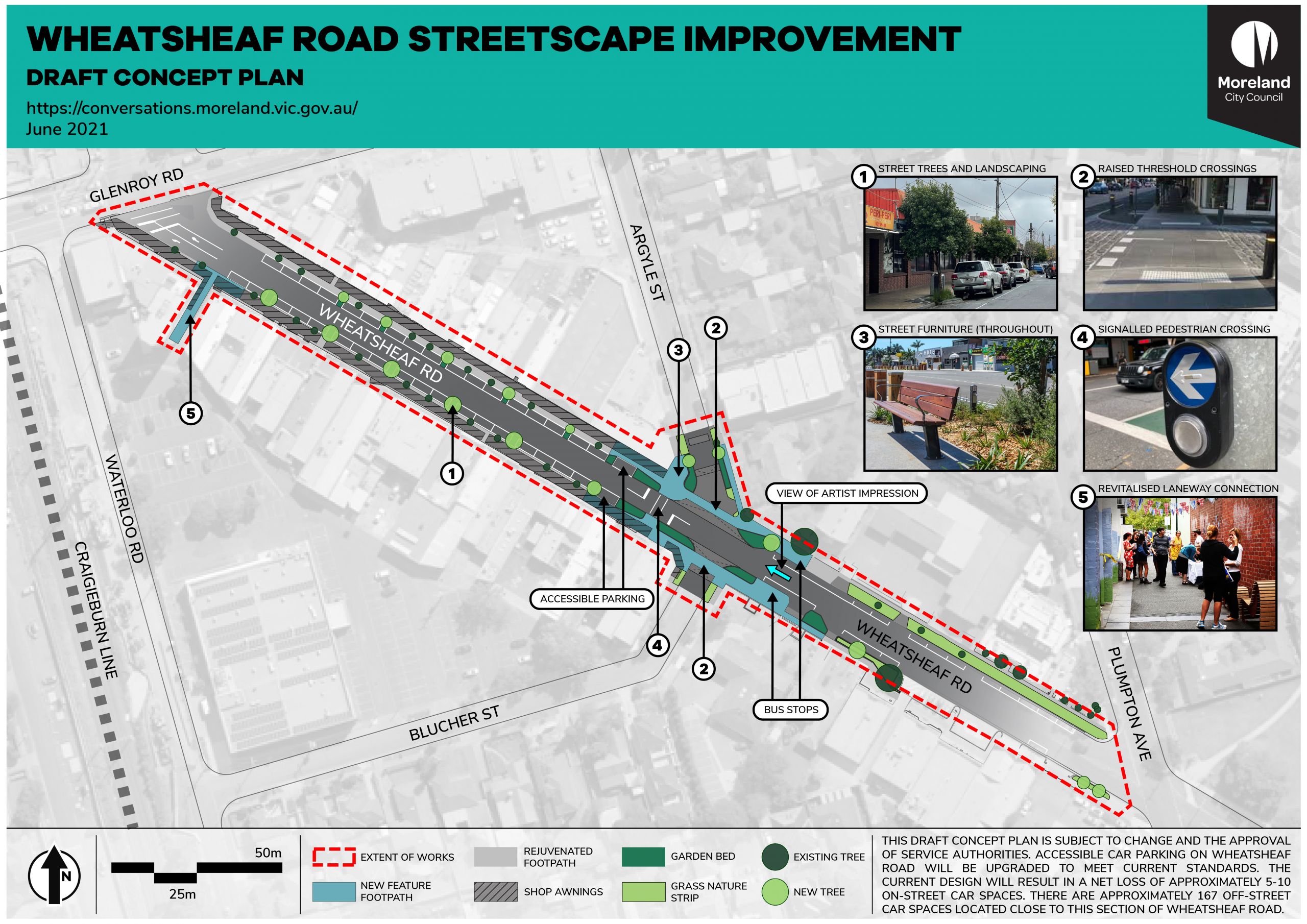 Wheatsheaf Road Streetscape Improvement Draft Concept Plan