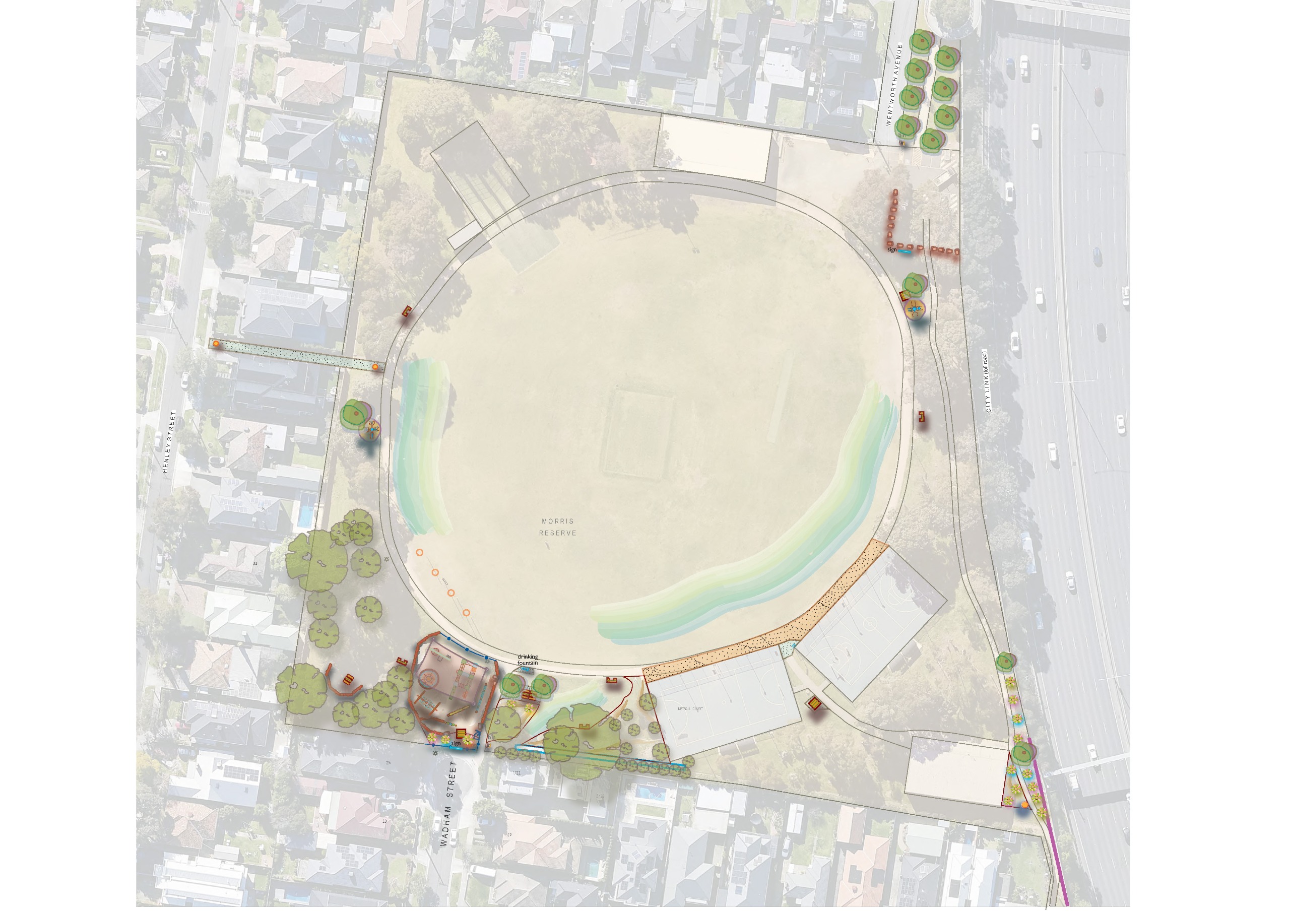 Morris Reserve final concept plan